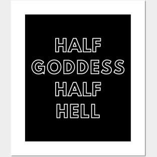 Half Goddess Half Hell - Funny Posters and Art